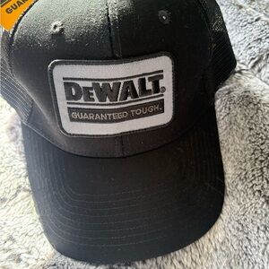 DeWalt Black Trucker Hat NWT
